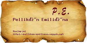 Pellikán Emiliána névjegykártya